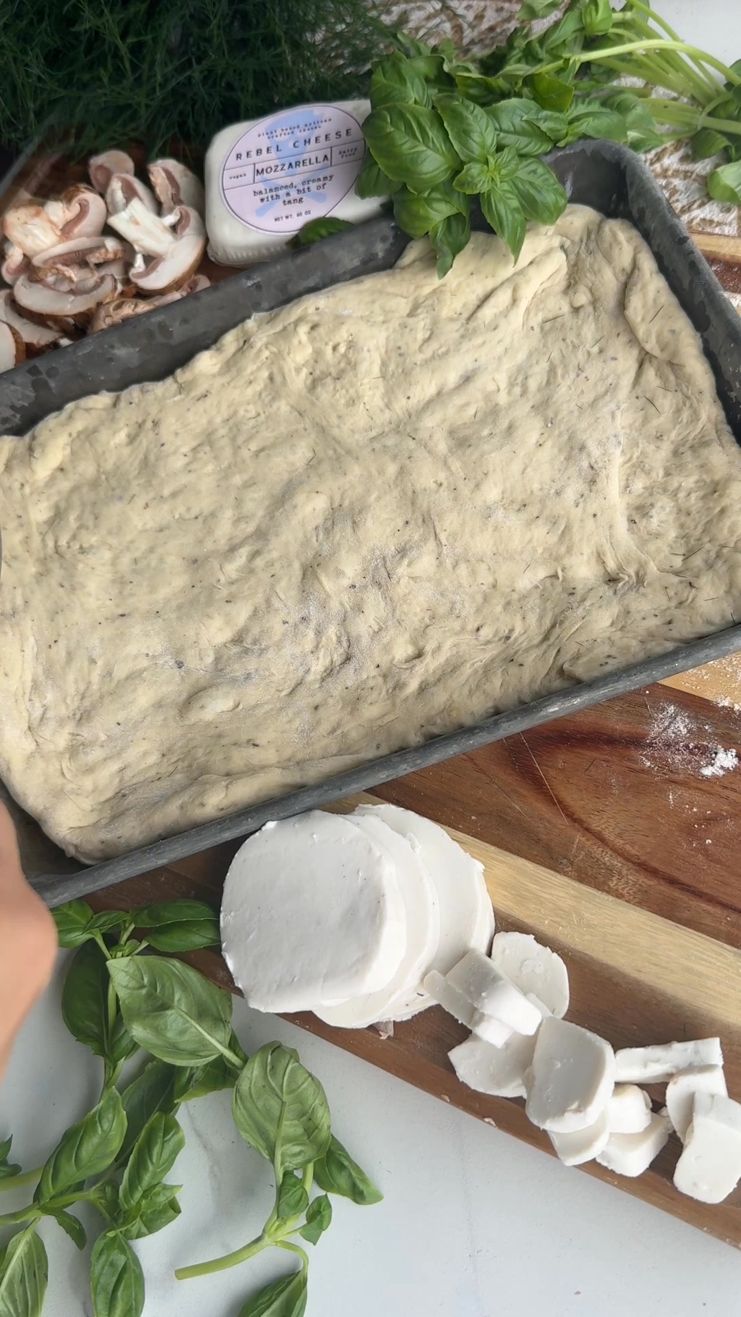 Rebel Cheese Facebook ad: Dairy-Free Meltable Mozzarella