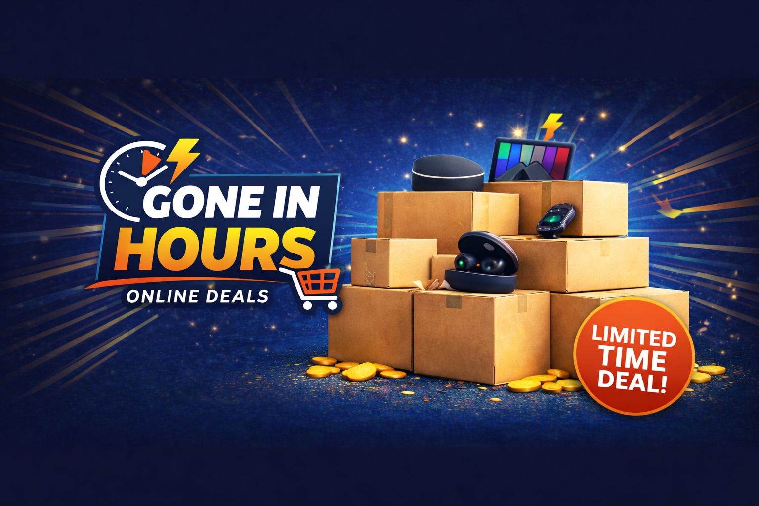 Gone in Hours - Online Deals Facebook ad: Deals that sell out FAST