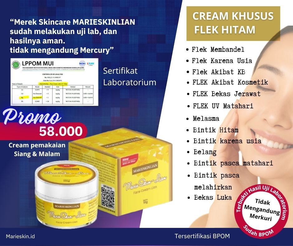 MarieSkin Facebook ad: Pesan Sekarang Gratis Ongkir