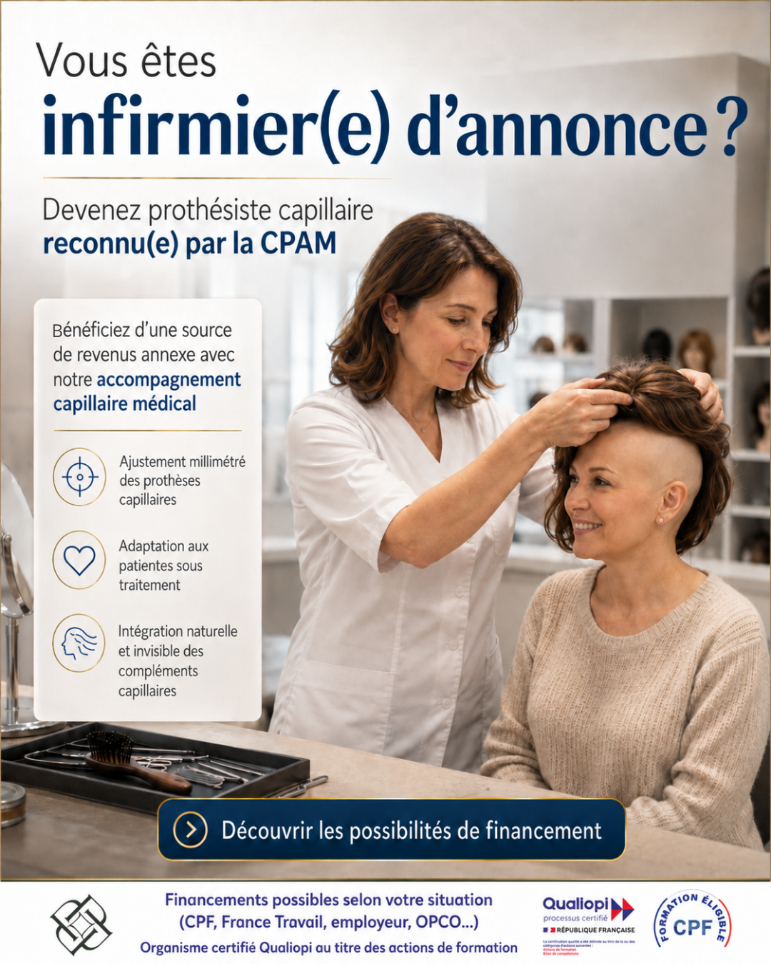 La clinique de la Perruque Facebook ad: Infirmièr(e) d'annonce,? Augmentez vos revenus