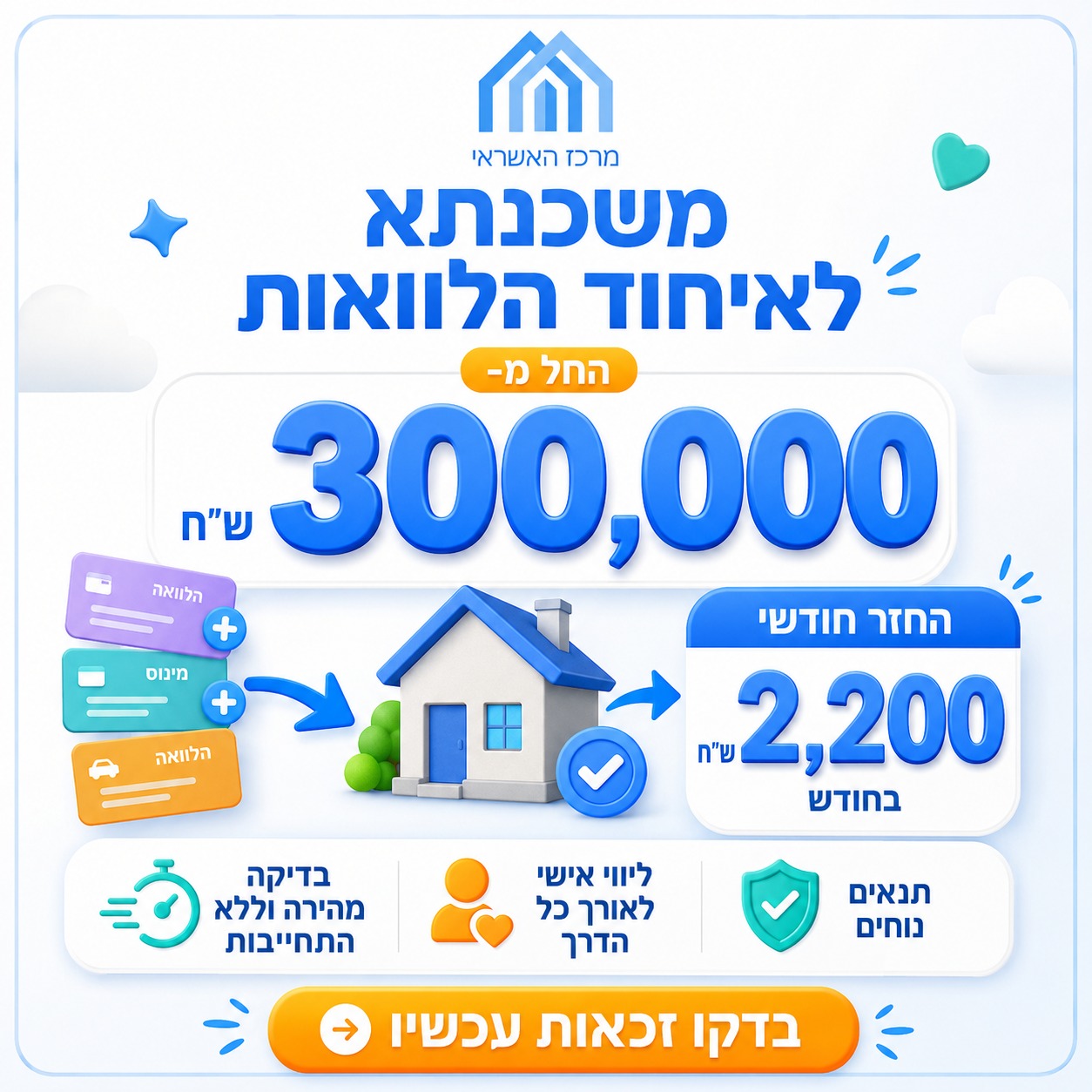 מרכז האשראי Facebook ad: לבדיקה בחינם - השאירו פרטים