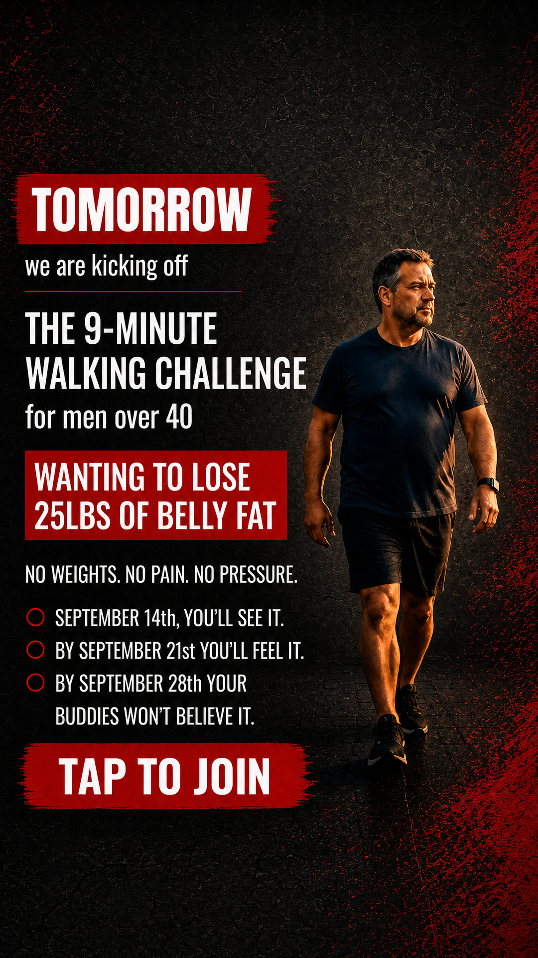 WalkFit Daily Walking Plan Facebook ad