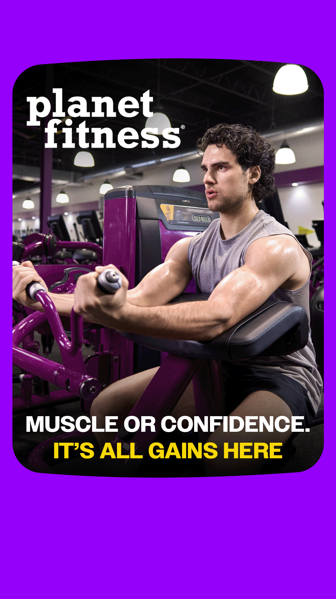 Planet Fitness Facebook ad