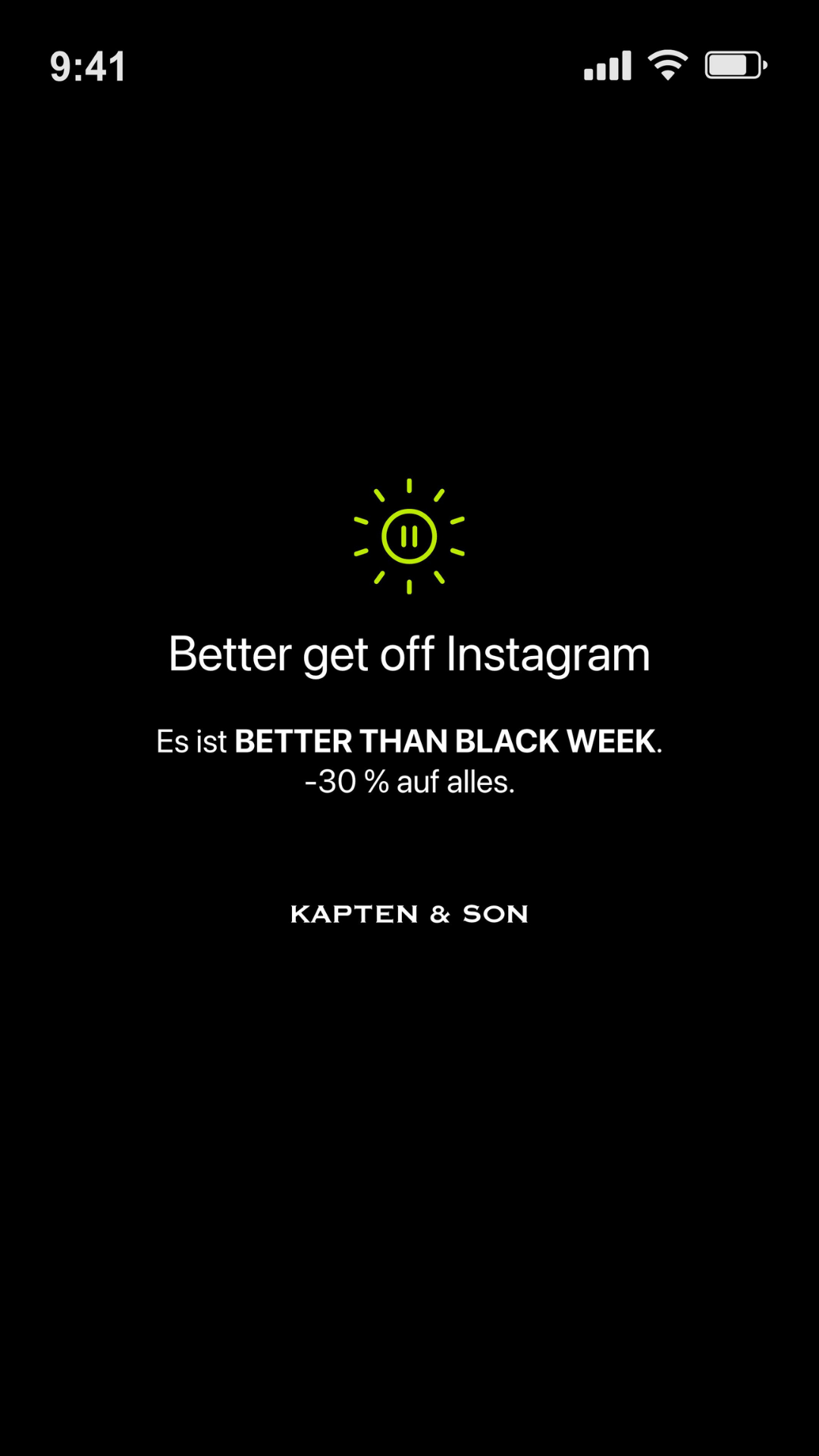 KAPTEN & SON Facebook ad