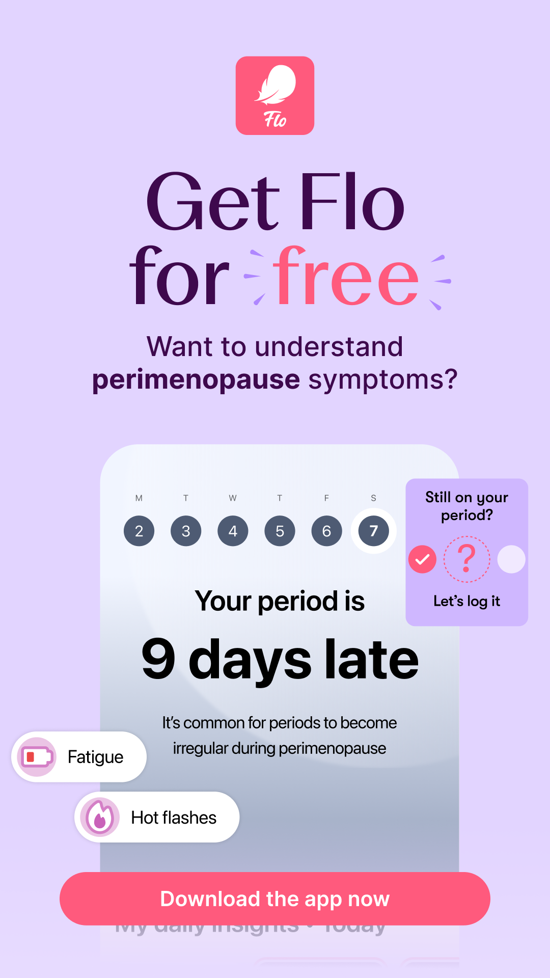 Flo For Perimenopause Facebook ad