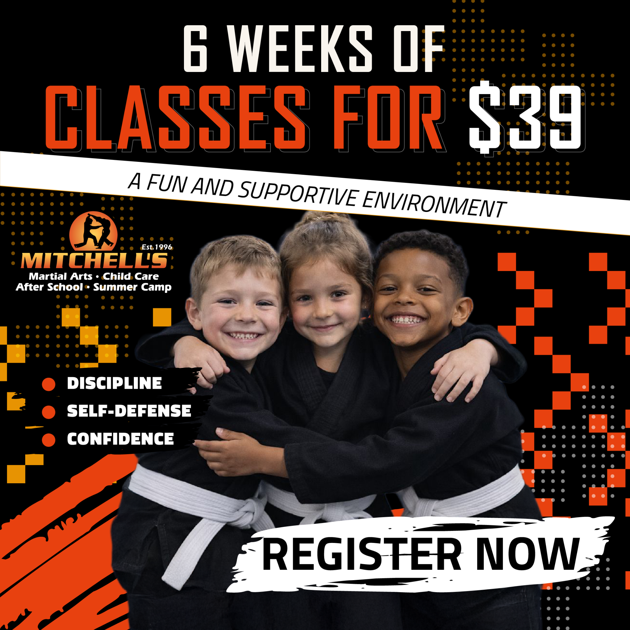 Mitchell's Martial Arts Facebook ad