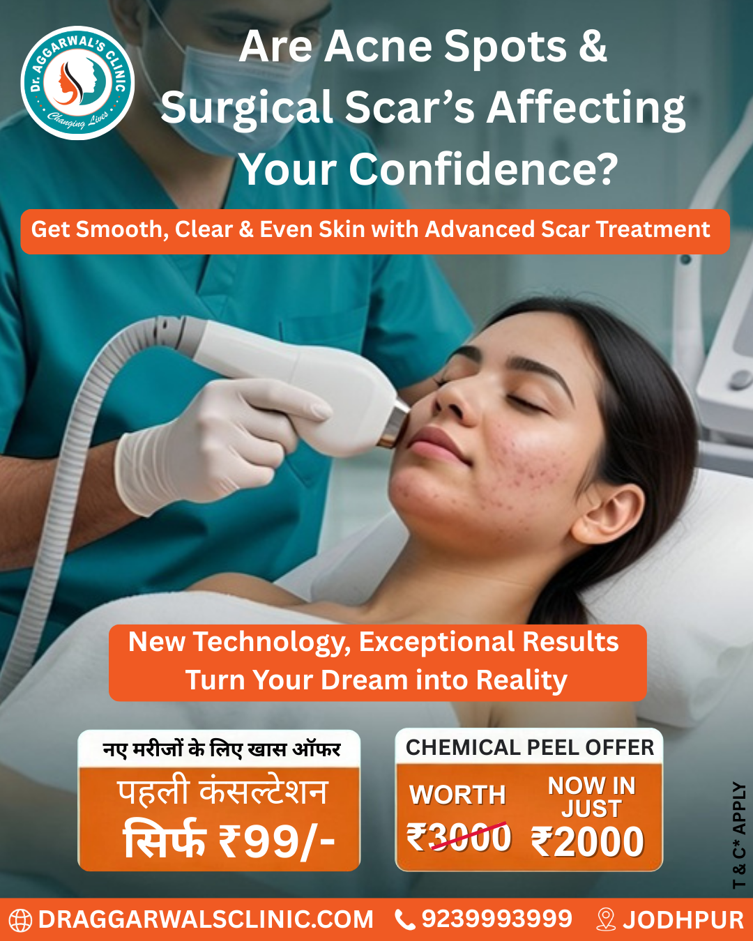Dr aggarwals hair transplant, laser treatment, cosmetic & dental center Facebook ad