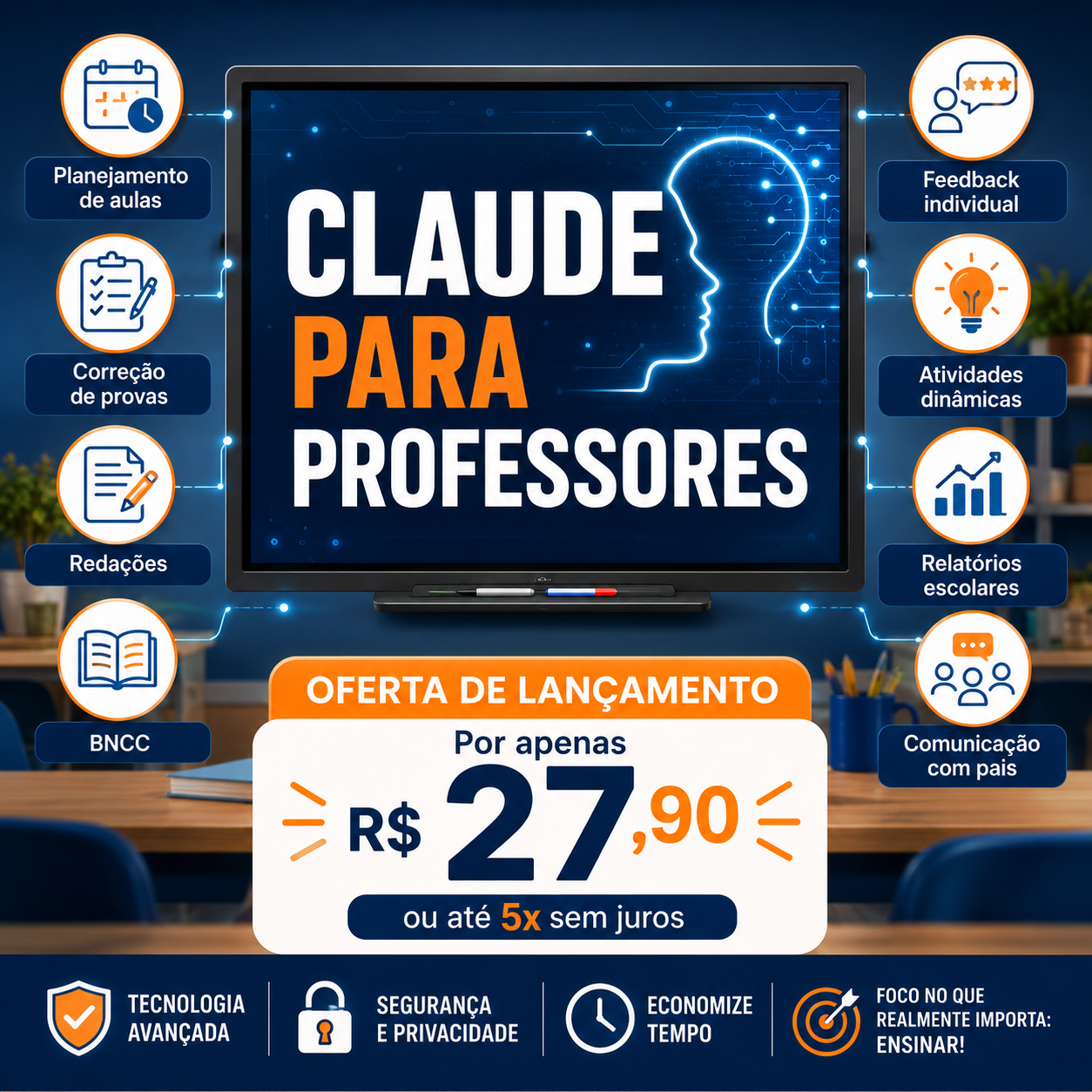Academiadaia Facebook ad: Pare de levar a escola pra casa