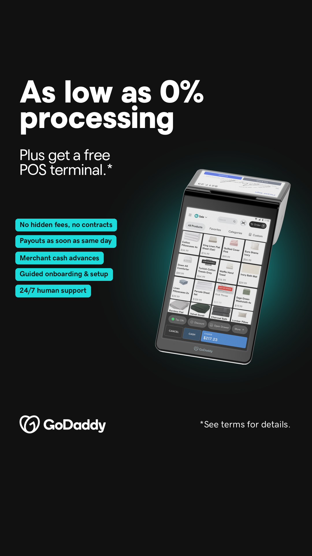 GoDaddy Facebook ad