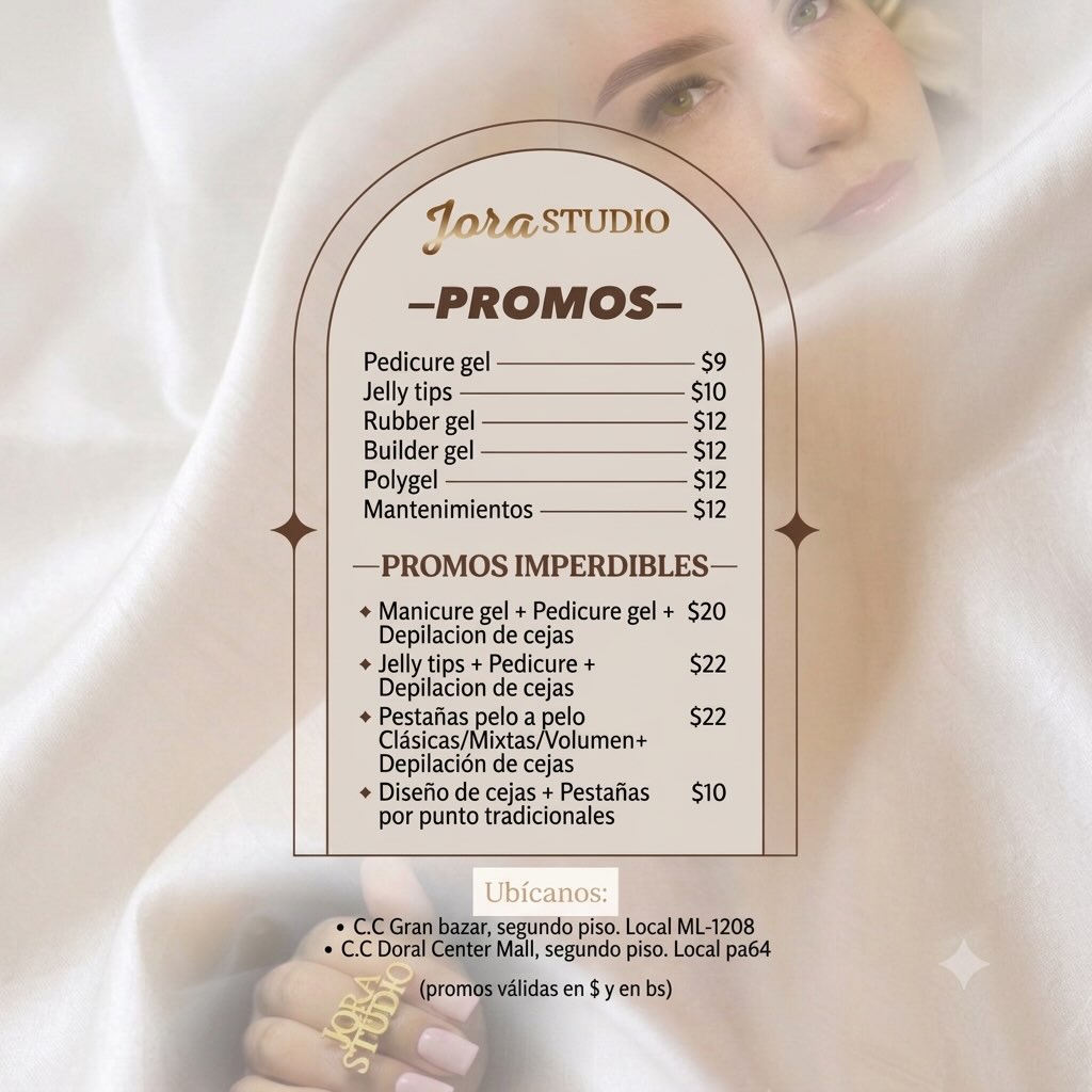 jora_studio Facebook ad: PROMOS IMPERDIBLES EN JORA STUDIO