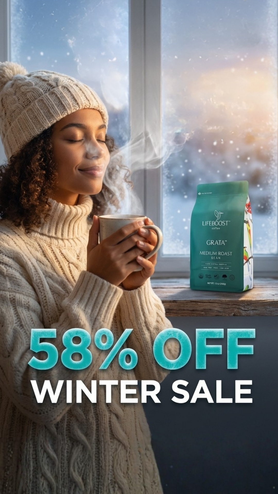 Lifeboost Coffee Facebook ad