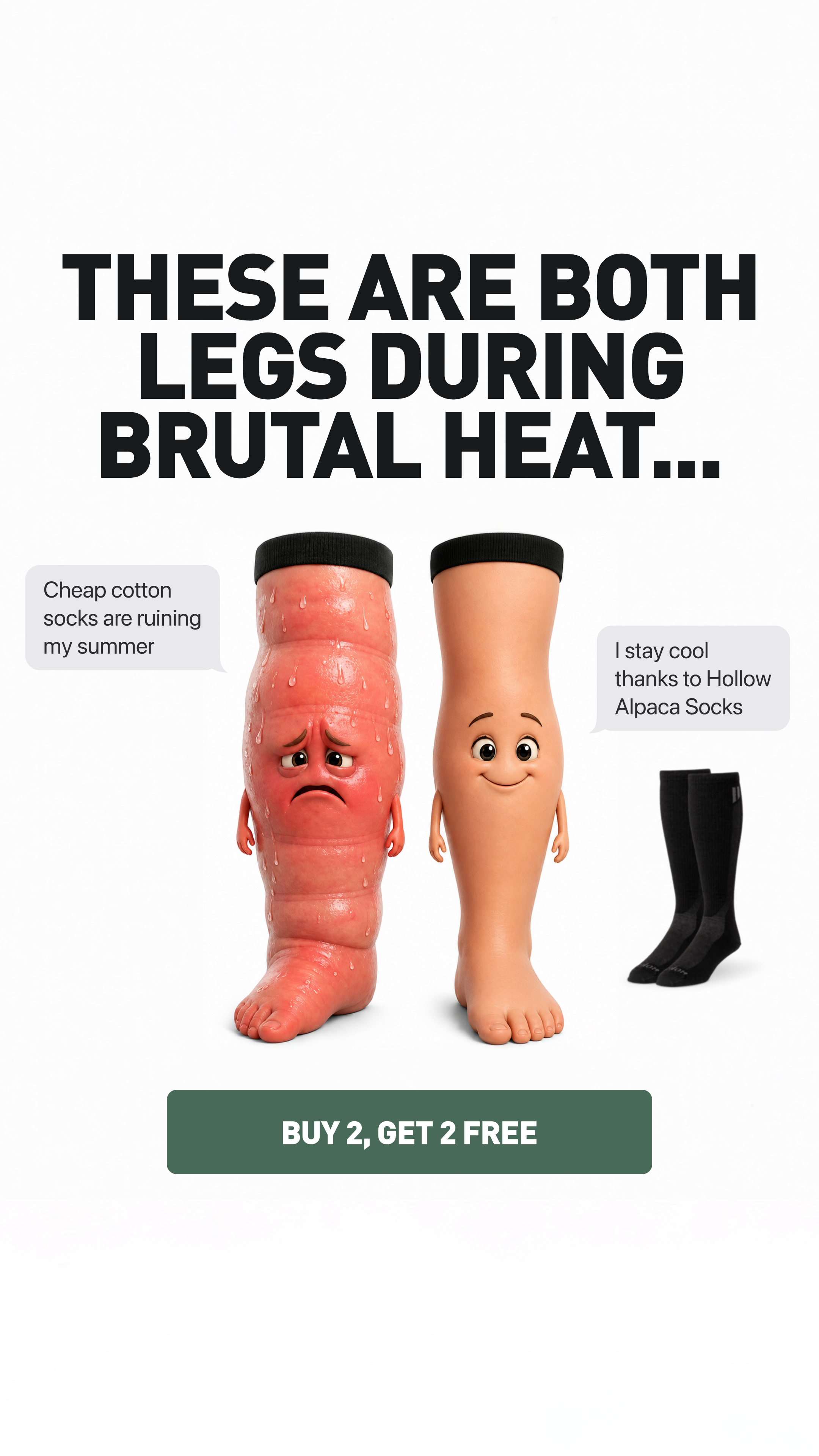 Hollow Alpaca Socks Facebook ad