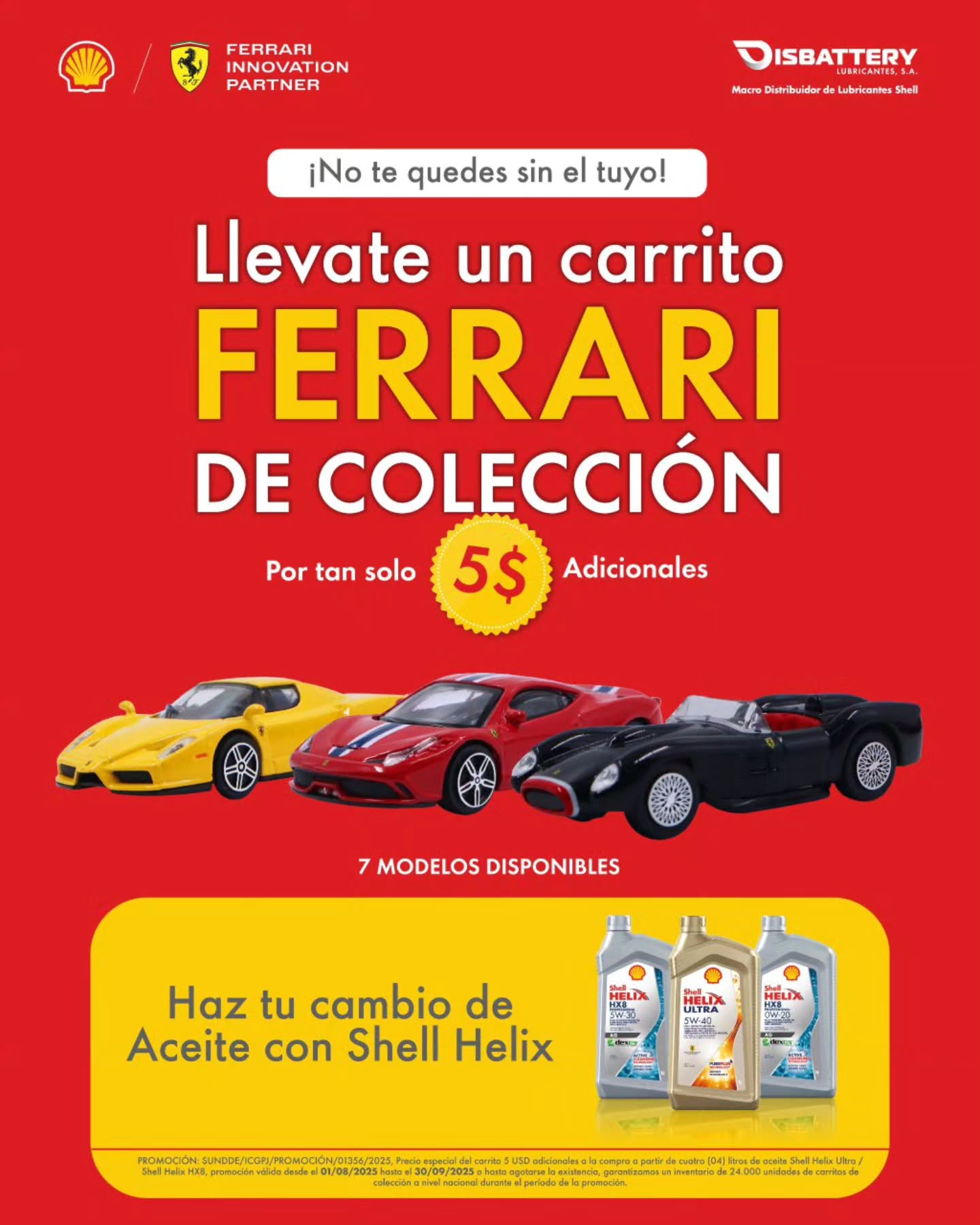 Disbattery Lubricantes, macro distribuidor de Shell para Venezuela Facebook ad: Protege el motor de tu vehículo con la…