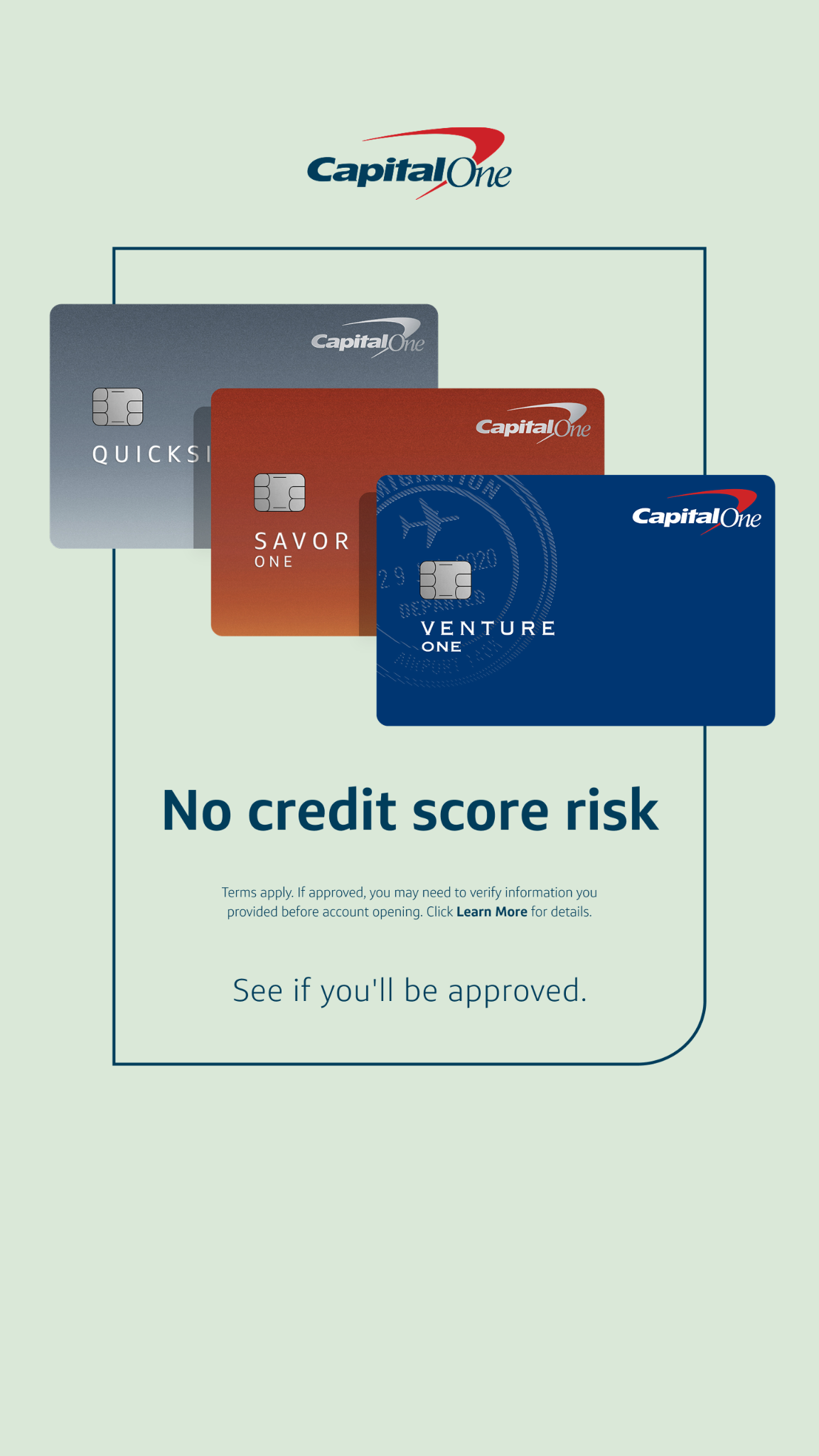 Capital One Facebook ad