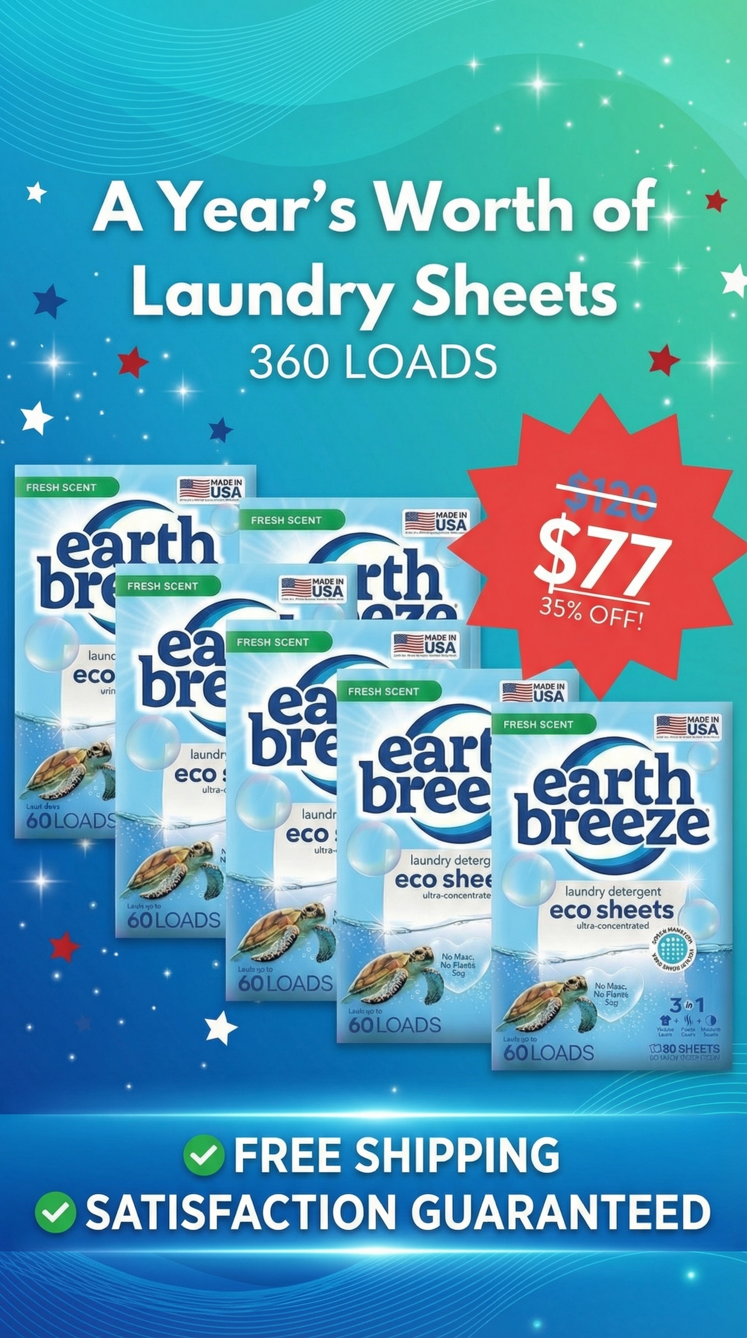 Earth Breeze Facebook ad