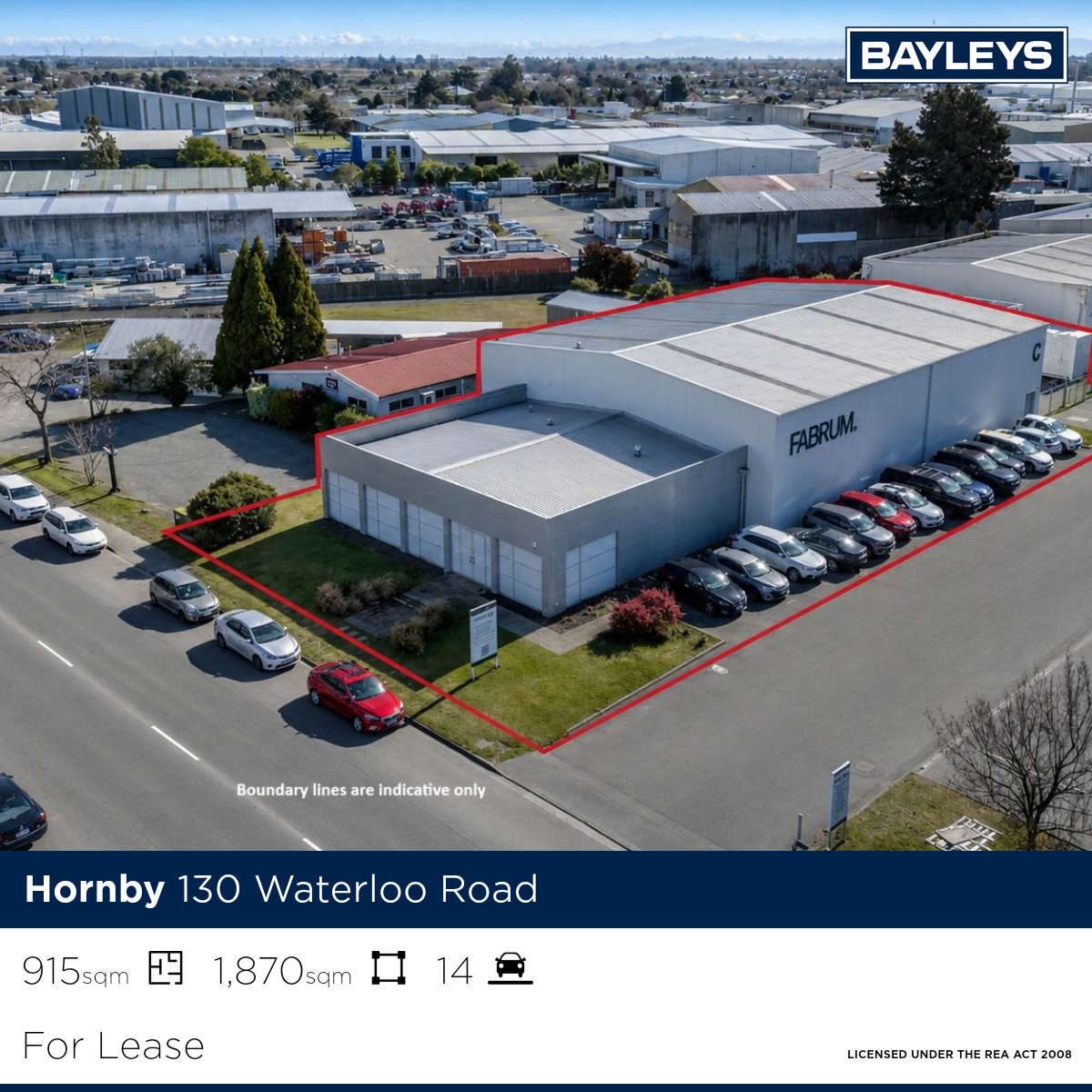 Bayleys Canterbury Commercial Facebook ad: Standout Hornby Warehouse