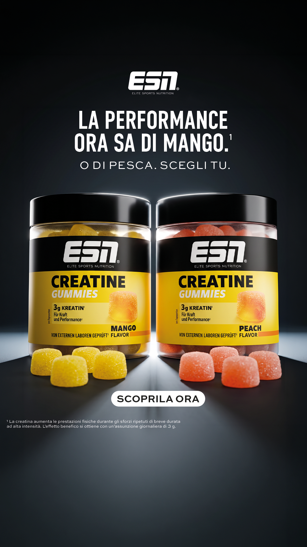 ESN Facebook ad: Creatina, senza miti