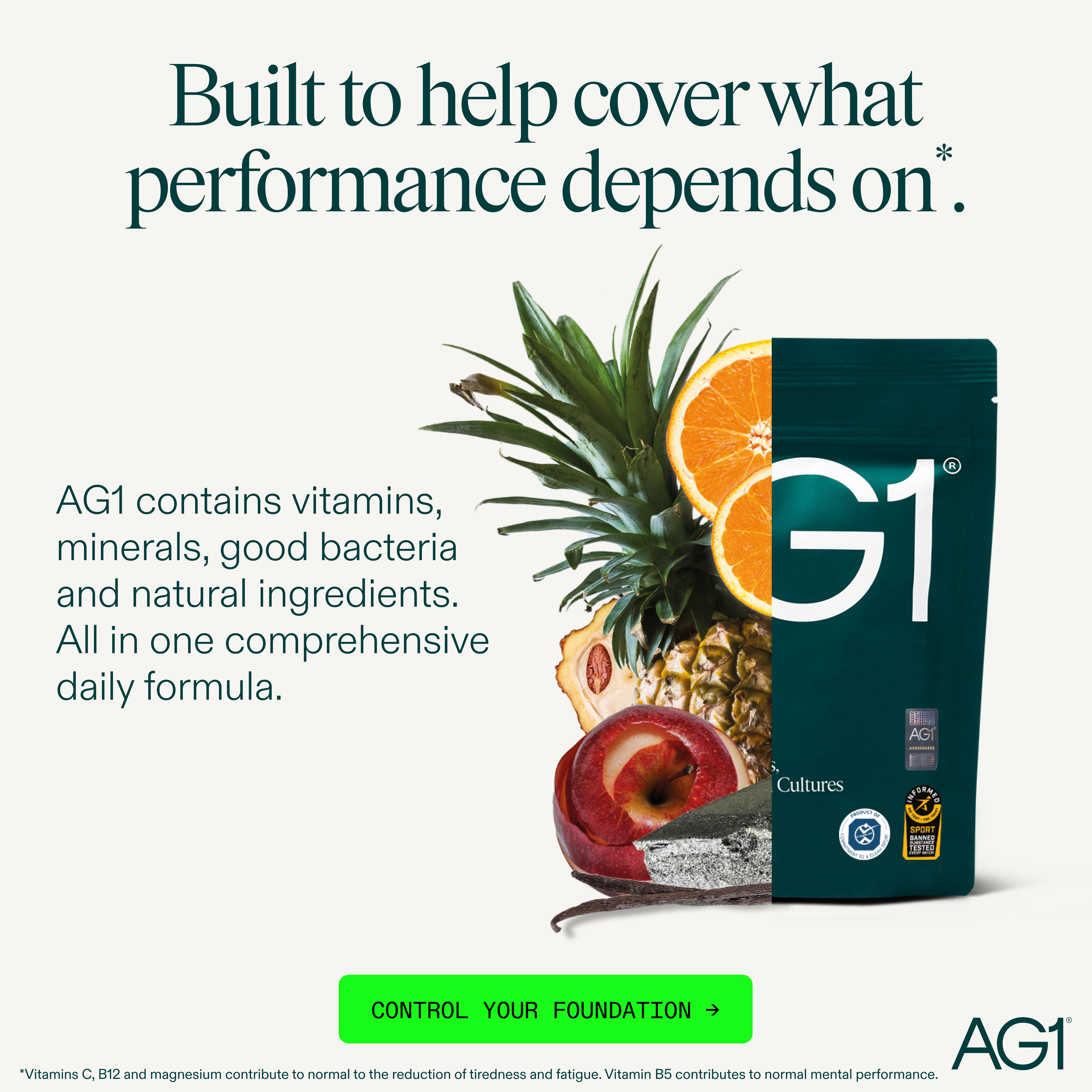 AG1 by Athletic Greens Facebook ad