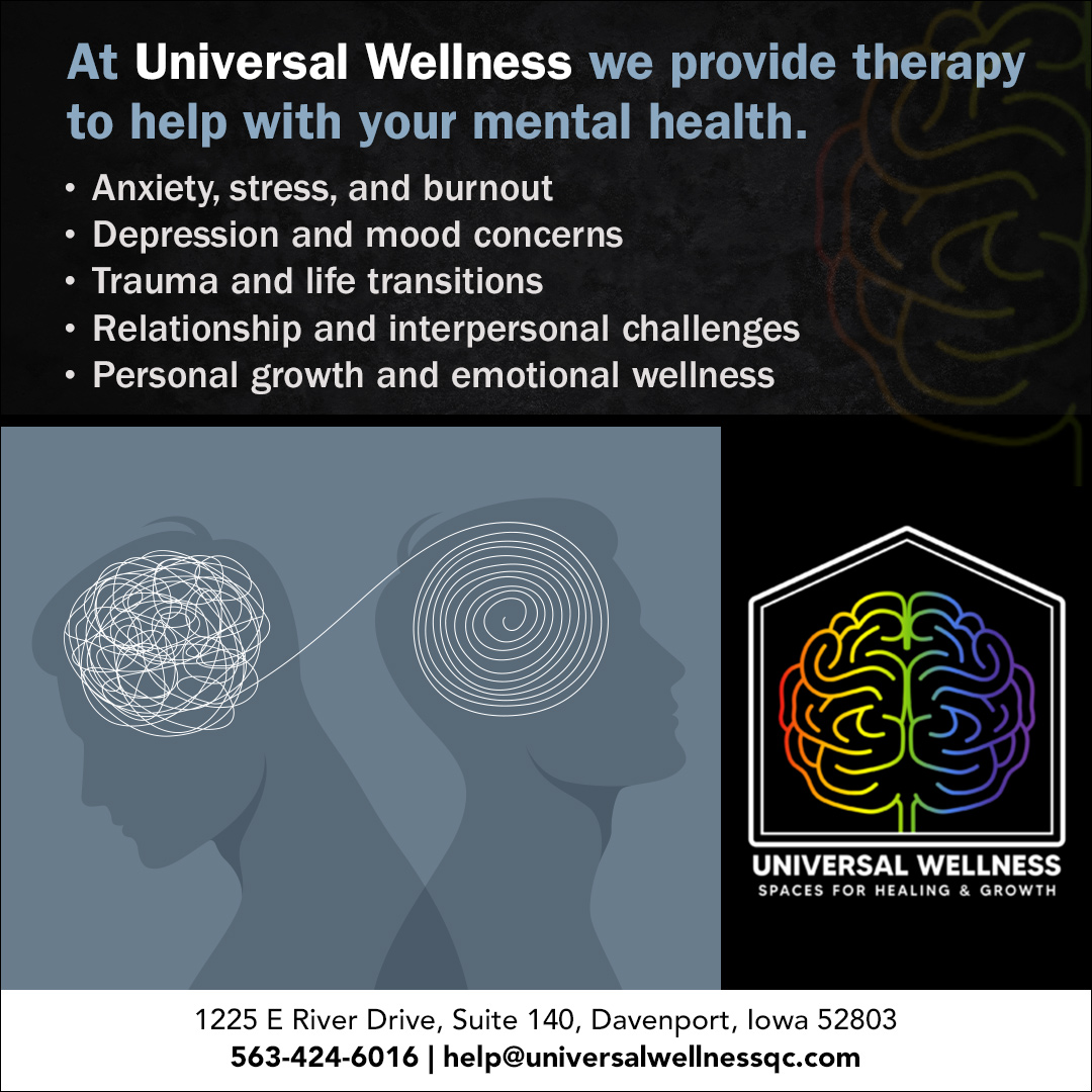 Universal Wellness Facebook ad: You deserve peace.