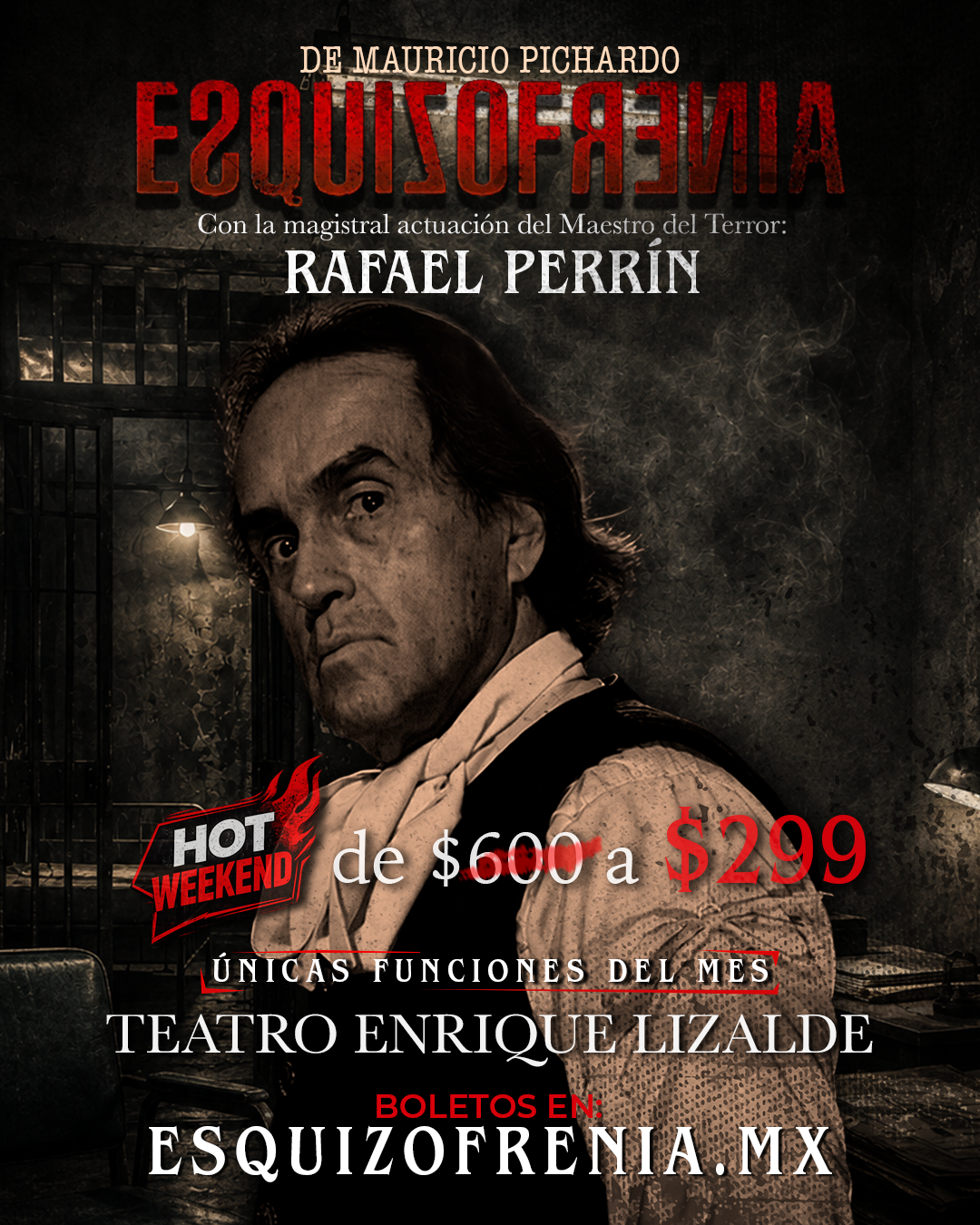 Esquizofrenia MX Facebook ad: Hot Weekend con Rafael Perrín