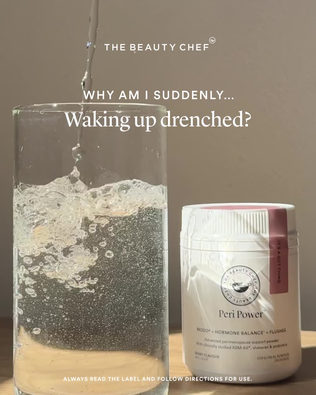 The Beauty Chef Facebook ad: Meet Peri Power