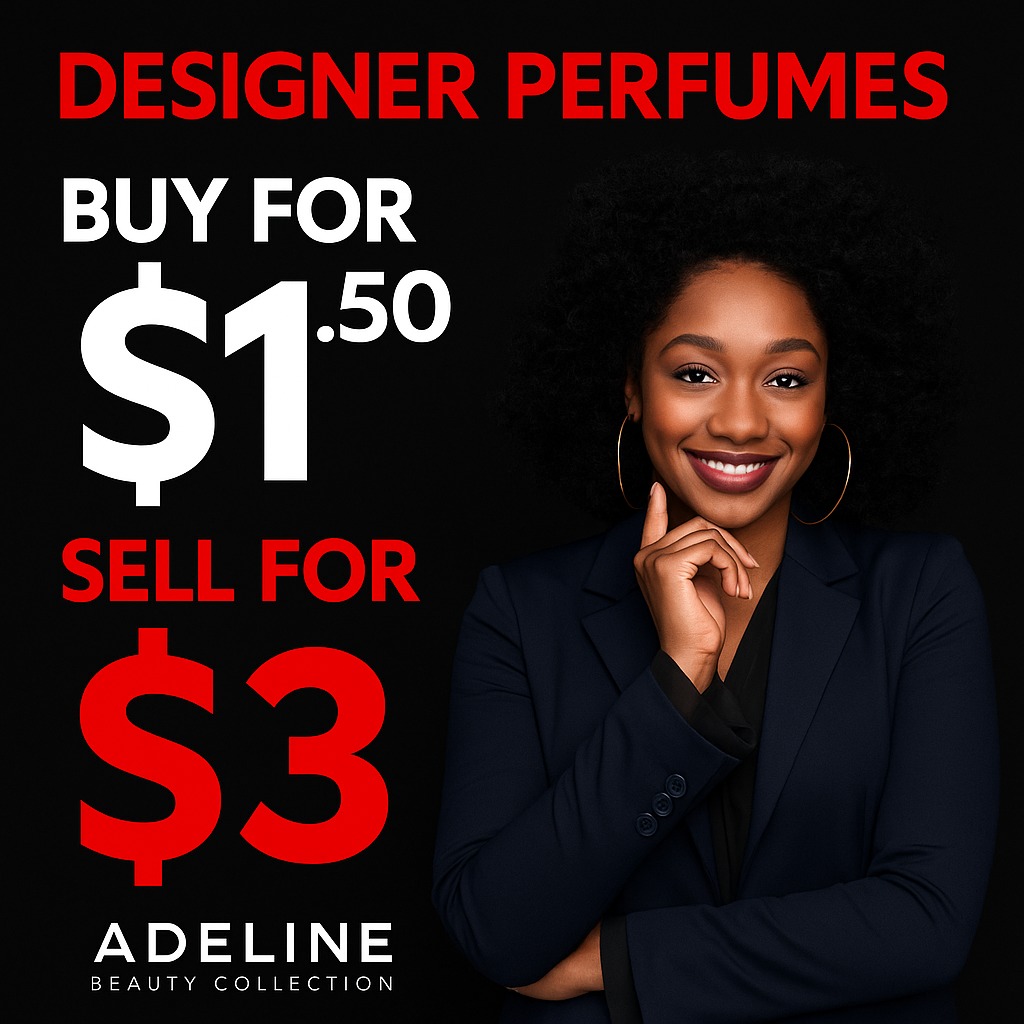 Adeline Beauty Collection Facebook ad: LADIES, LET’S TALK MONEY & CONFIDENCE!