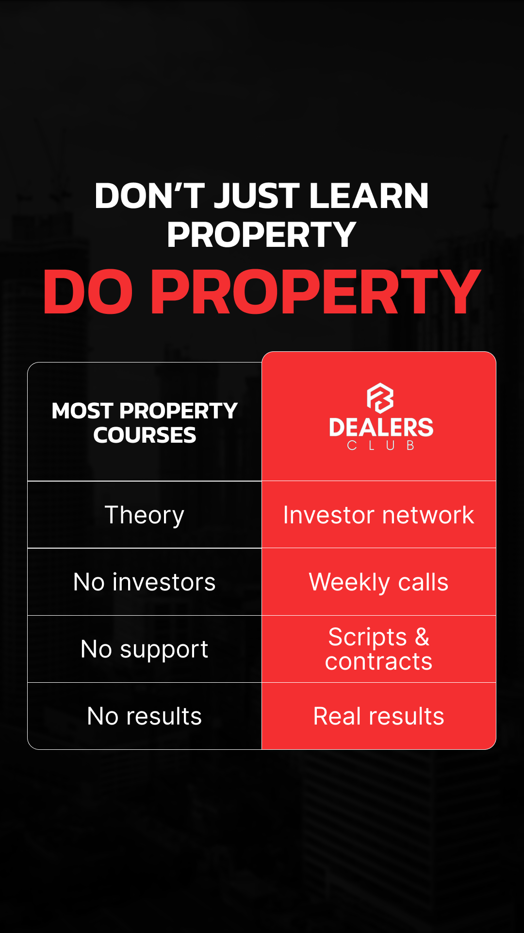 The Dealers Club Facebook ad