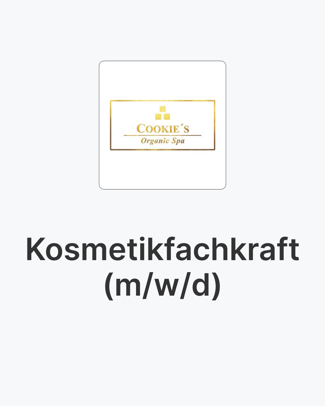 meine.jobs Facebook ad: Kosmetikfachkraft (m/w/d)