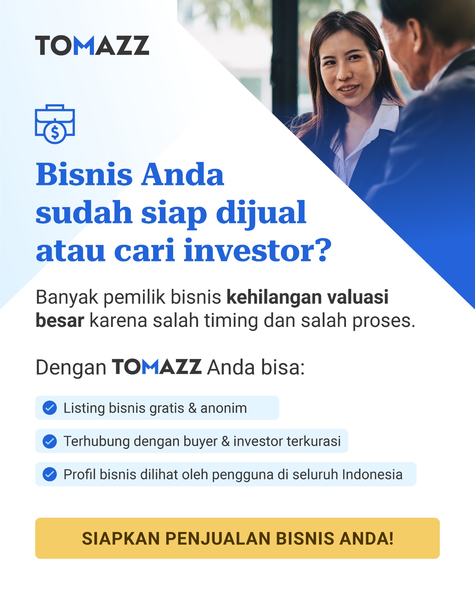 Tomazz Indonesia Facebook ad from Feb 2, 2026
