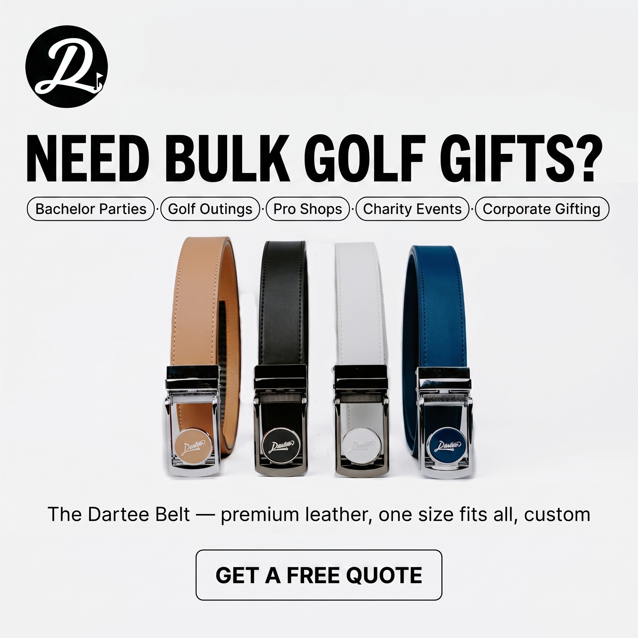 Dartee Golf  Facebook ad