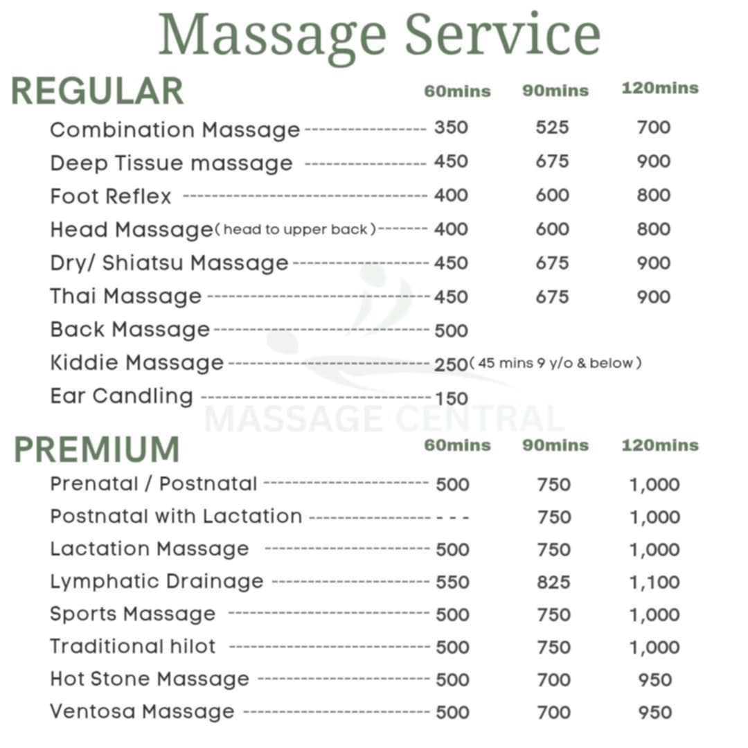 Massage and Spa Central Home Services Facebook ad: Stressed?