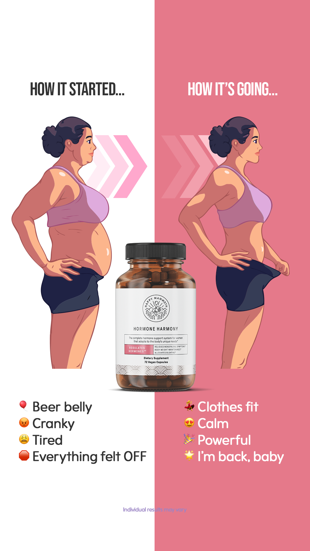 Midlife Wellness Club Facebook ad: The most skeptical woman tries Hormone Harmony