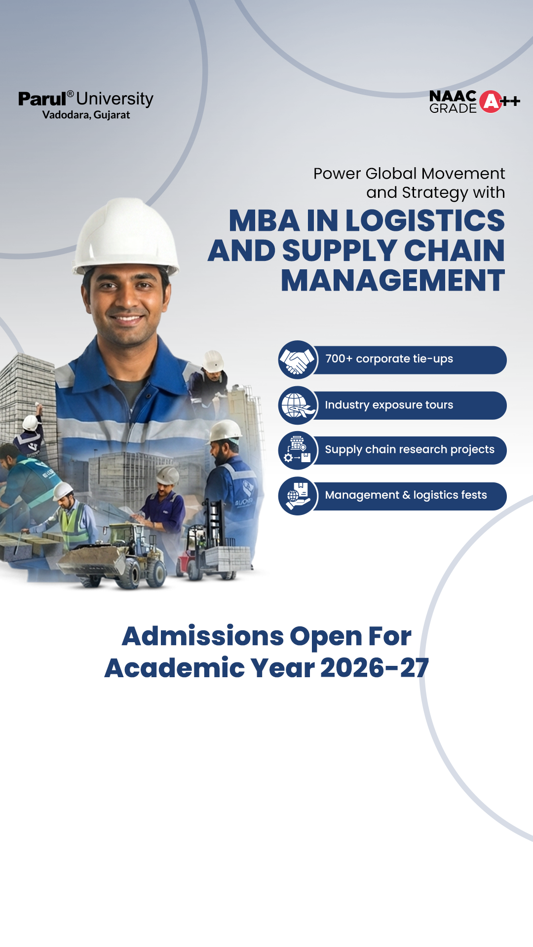 Faculty of Management Studies - Parul University Facebook ad from Apr 27, 2026