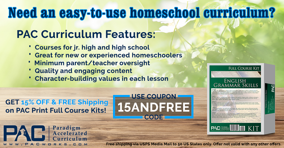 Paradigm Accelerated Curriculum Facebook ad: Homeschool Curriculum