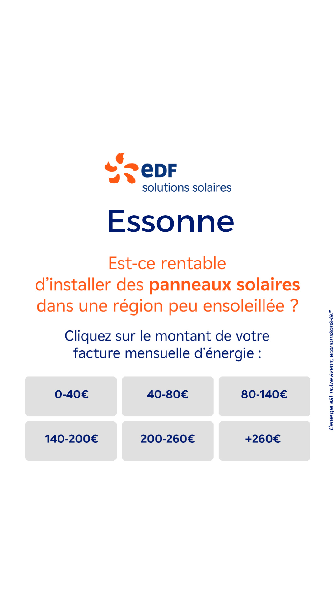 Mes offres EDF solutions solaires Facebook ad