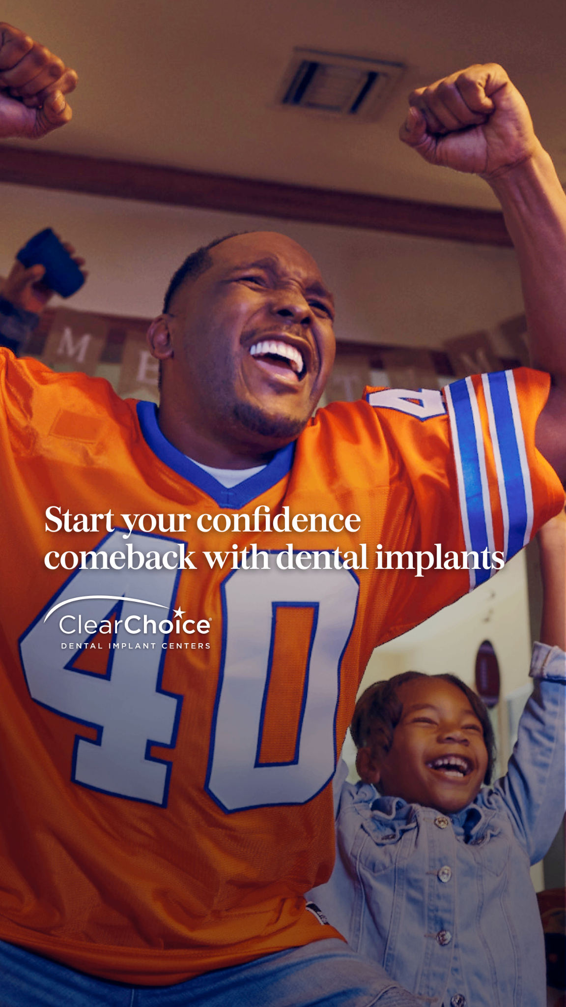 ClearChoice Dental Implant Centers Facebook ad from Feb 27, 2026