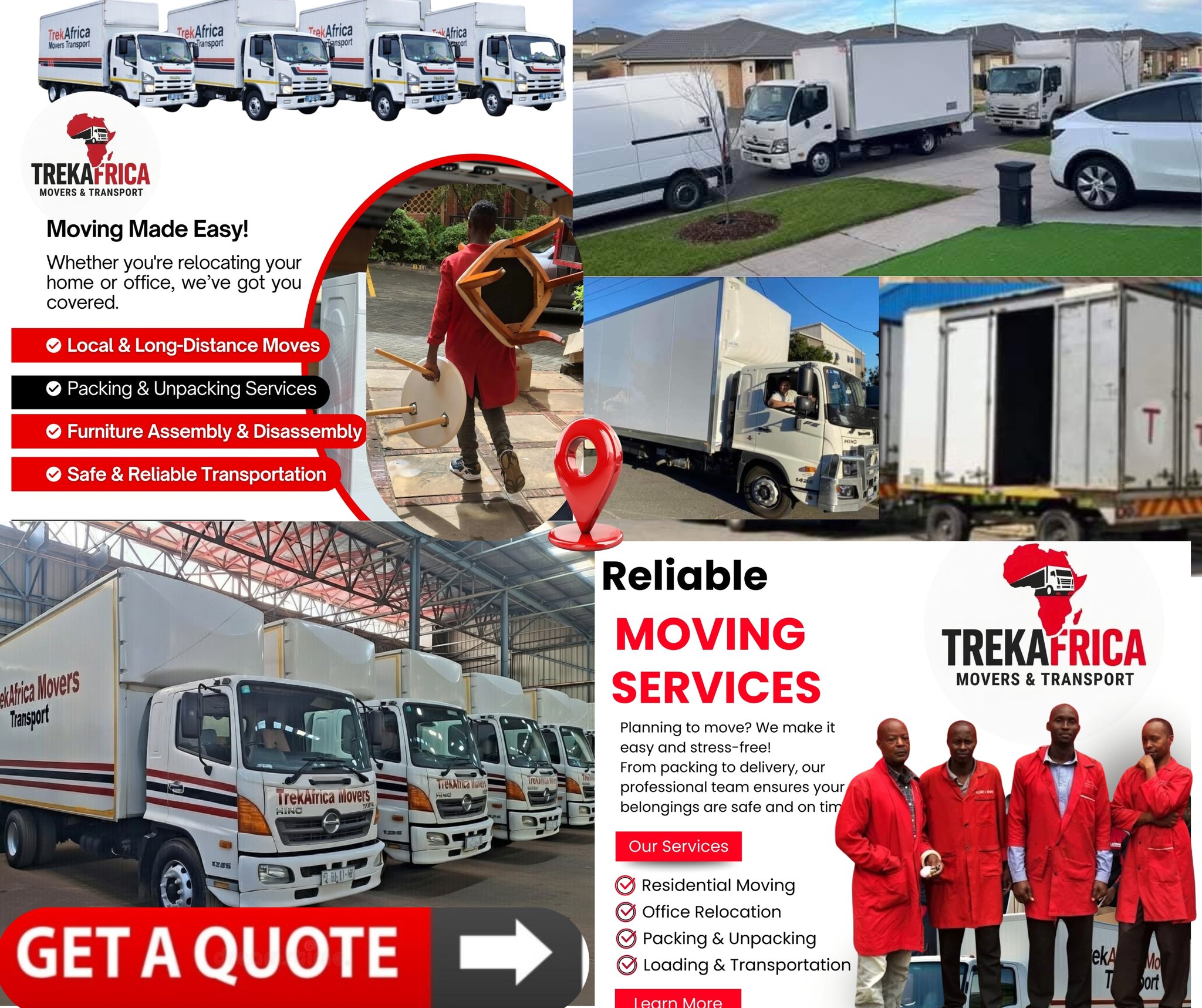TrekAfrica Movers & Transport Facebook ad: TREKAFRICA MOVERS & TRANSPORT