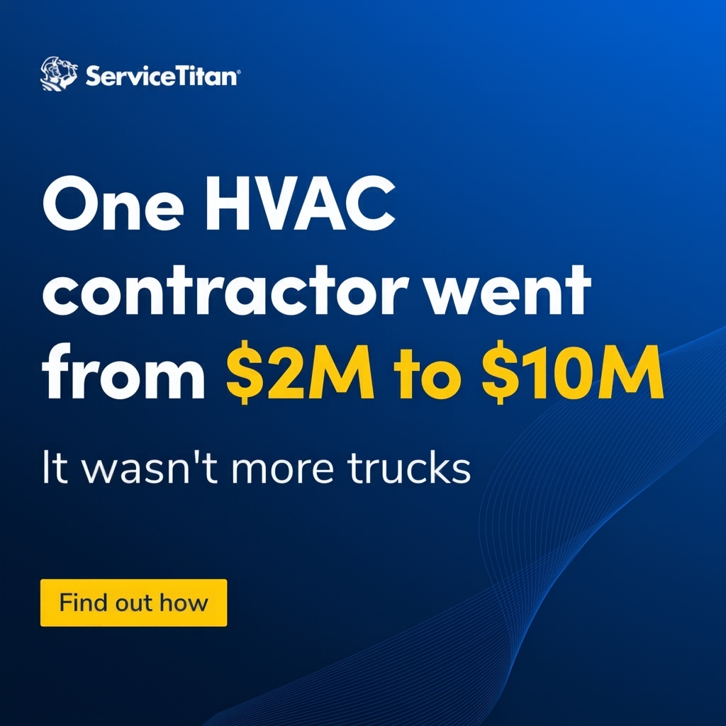 ServiceTitan Facebook ad: Scale without the extra staff