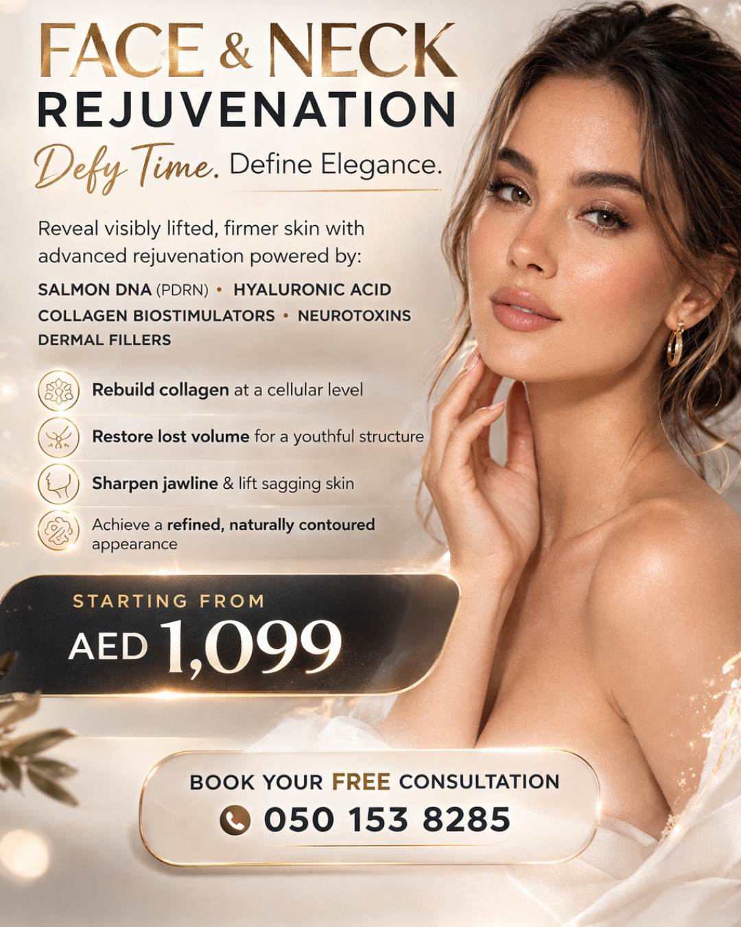 The Practice Poly Clinic Facebook ad: Elevate your confidence with advanced aesthetic treatments…