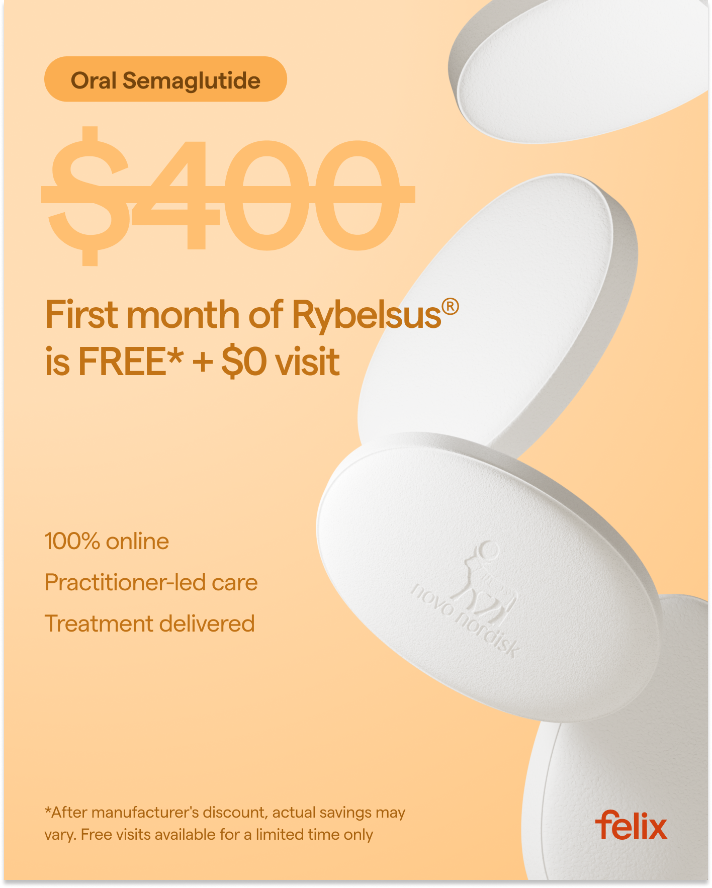 Felix Health Facebook ad