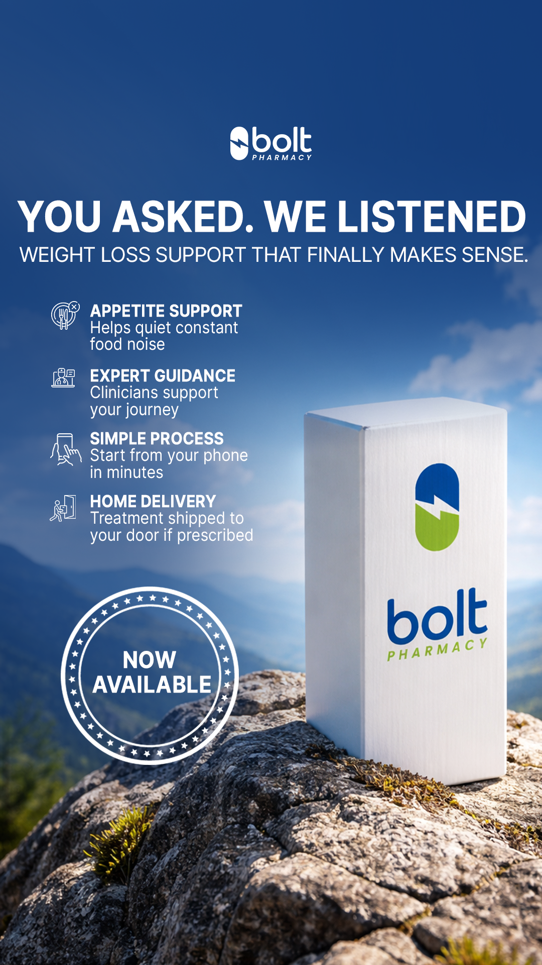 Bolt Pharmacy Facebook ad
