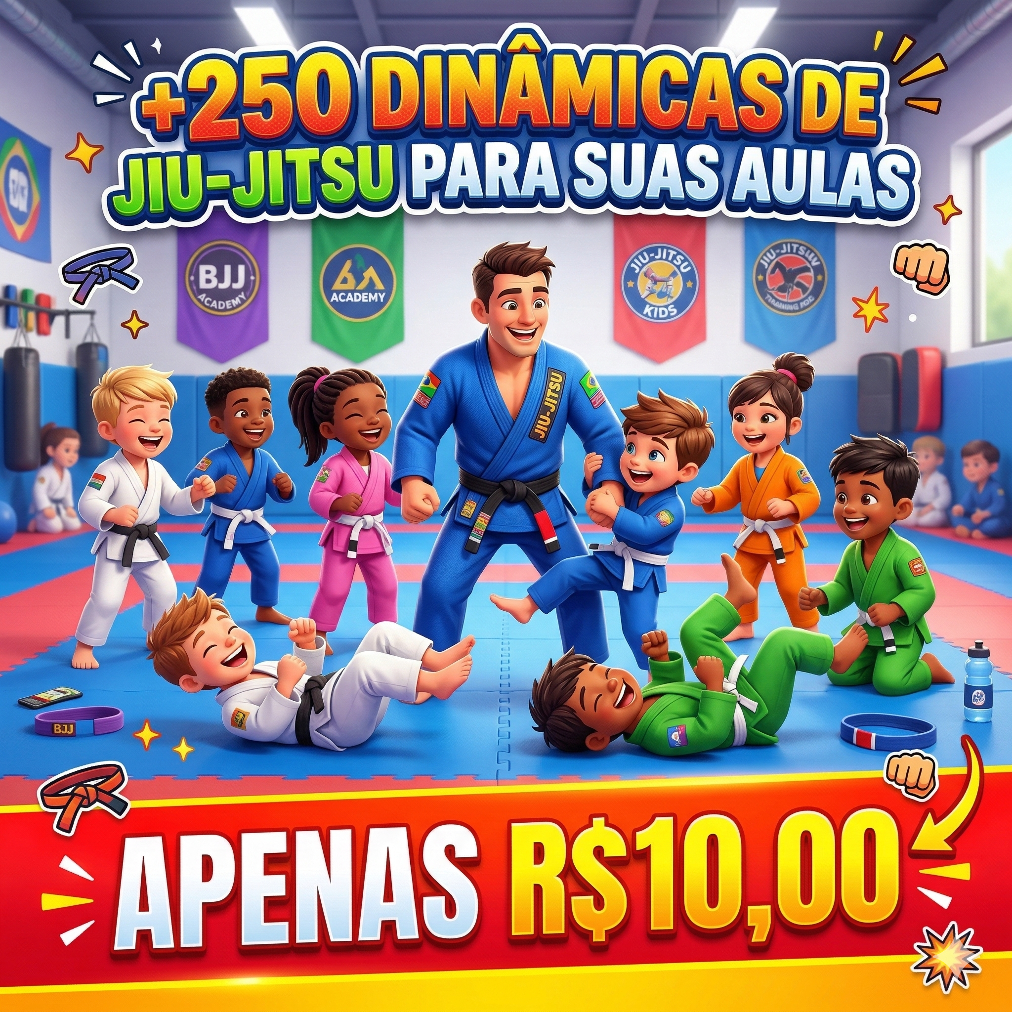 Dinâmicas Jiu-Jitsu Facebook ad: Apenas R$10