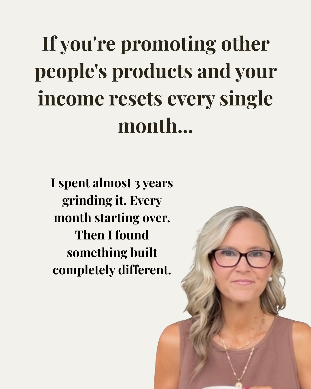 Trista Blomdahl - Online Income Mentor Facebook ad: Instagram