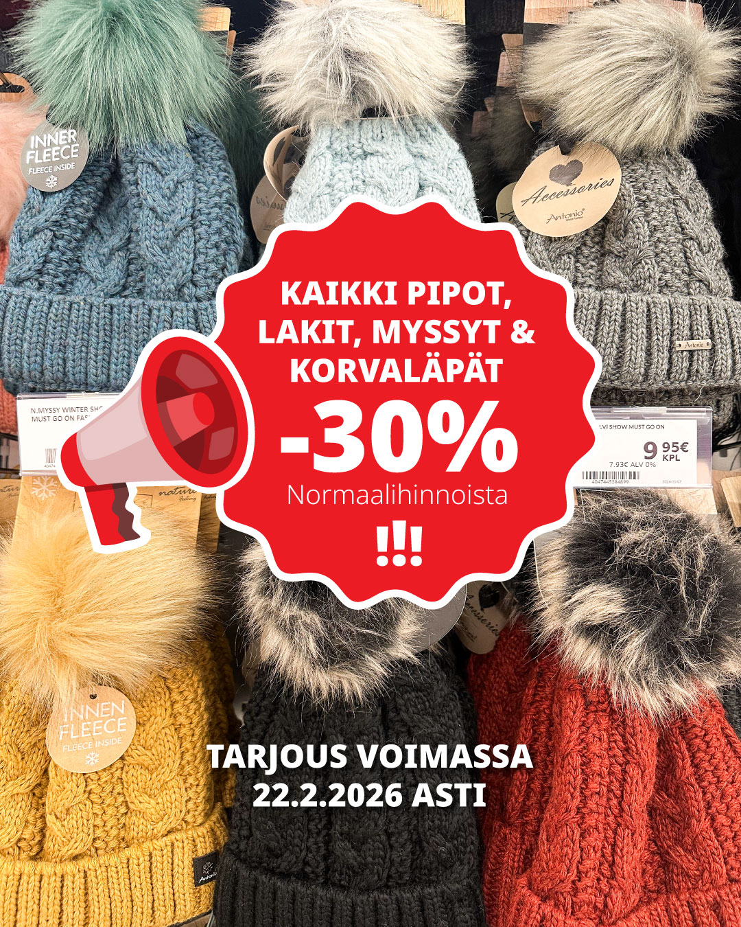 Rajamarket Kotka Facebook ad: Olisiko aika päivittää pipovarastot?