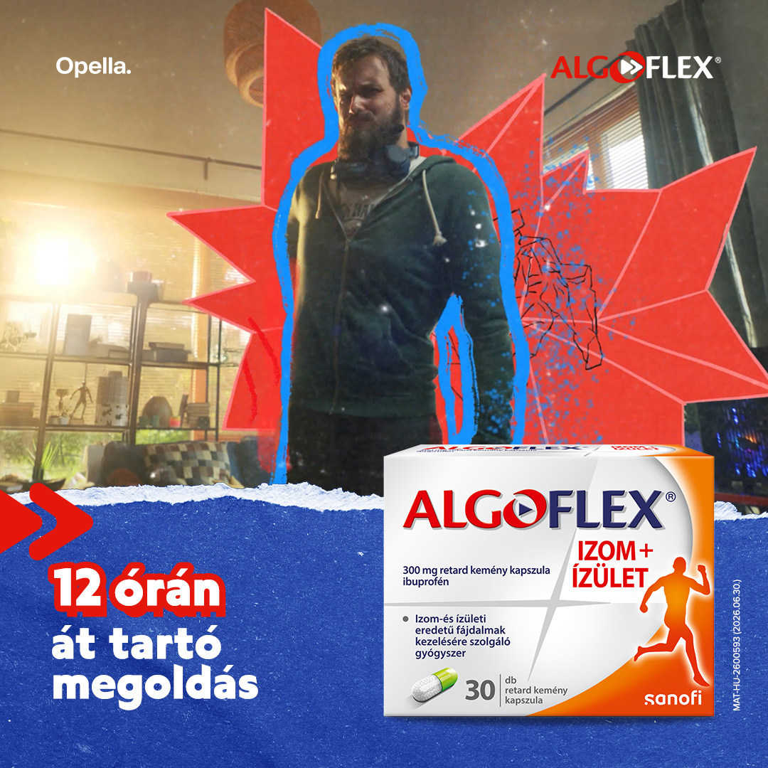 Algoflex Facebook ad: 12 órán át tartó megoldás