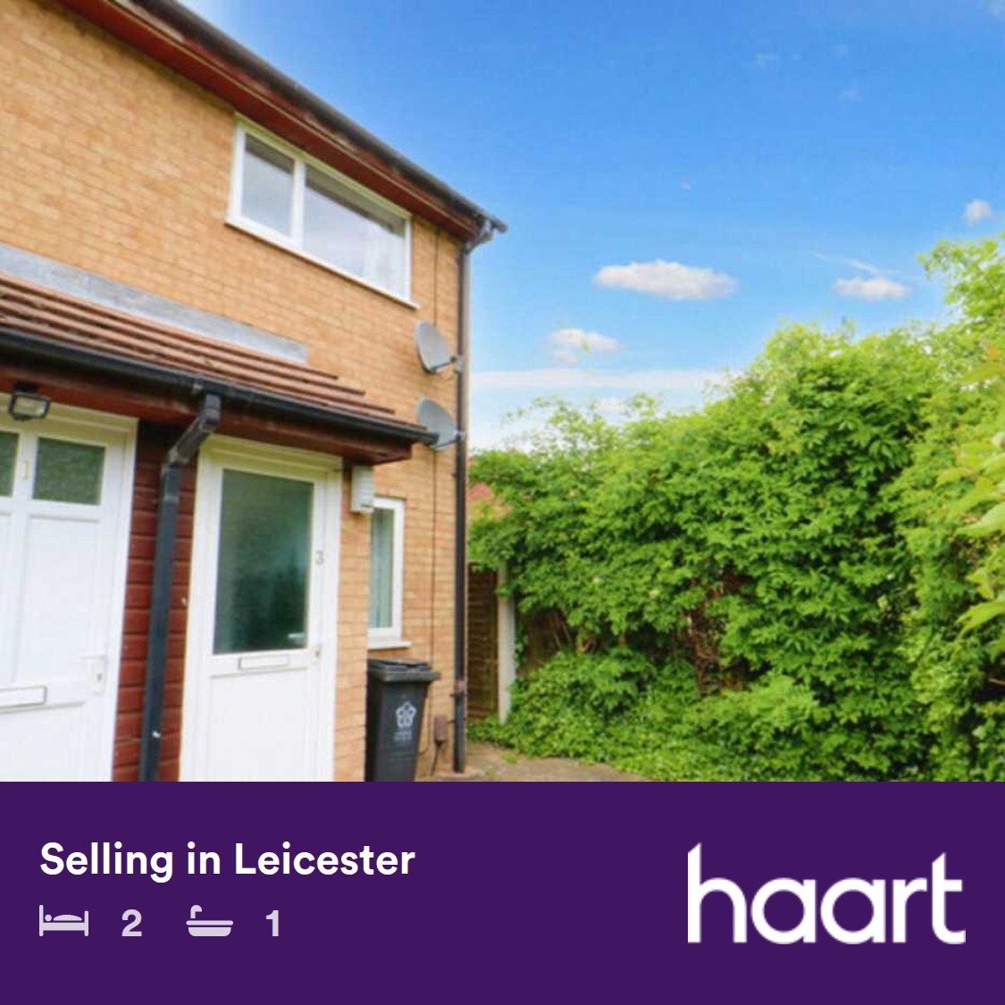 haart Facebook ad: This two bedroom ground floor maisonette is incredibly…