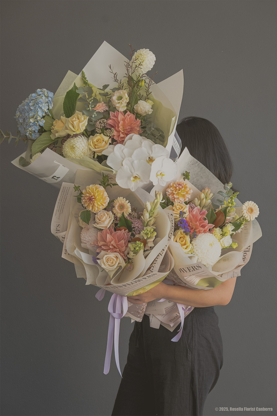 Rosella Florist Canberra Facebook ad: Flower delivery in Canberra and its surrounding areas.