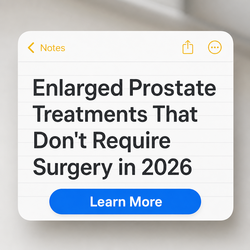 Home Design Freaks Facebook ad: Enlarged Prostate Treatments That Don't Require Surgery in…