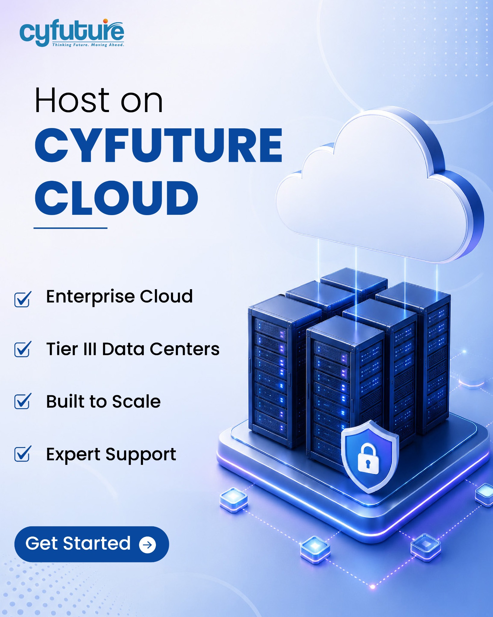 Cyfuture India Pvt. Ltd. Facebook ad: Fast, Secure & Reliable Website Hosting