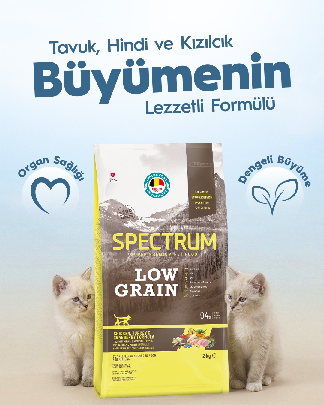 Spectrum Pet Food Facebook ad: Yavru kedinizin ilk 12 ayı için özel geliştirilen…